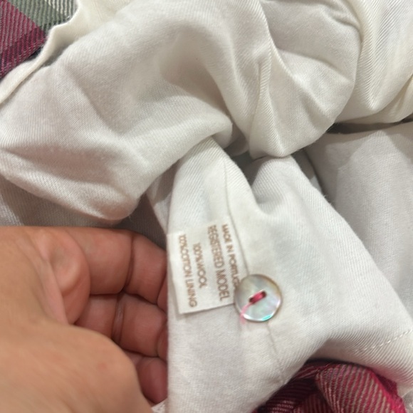 Papo d’anjo velvet Peter Pan holiday dress classic lined 4Y red/ pink/sage green - Picture 7 of 8